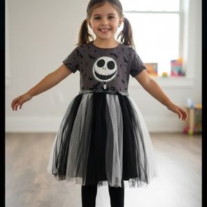 Disney Halloween Costume with Black and Gray Tulle Skirt